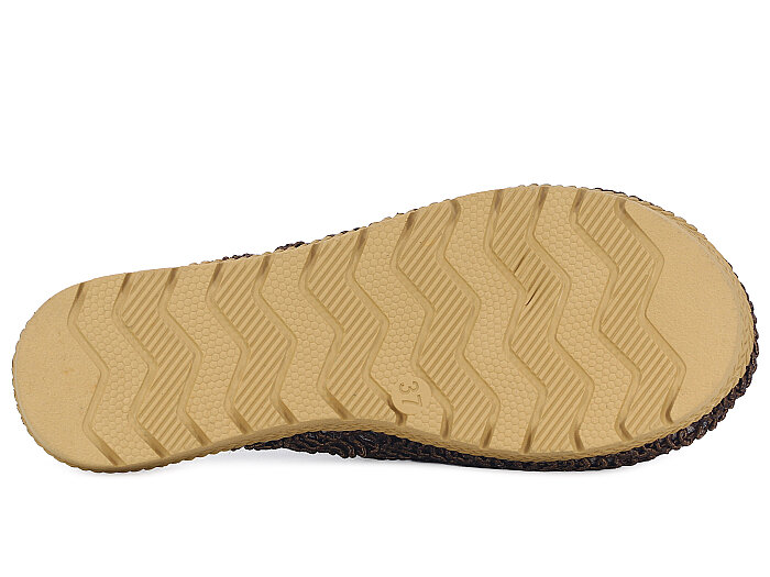 Bruno Zenne 2026 Kurdele Dantelli İncili Burnu Kapalı Günlük Terlik Kahve - 3