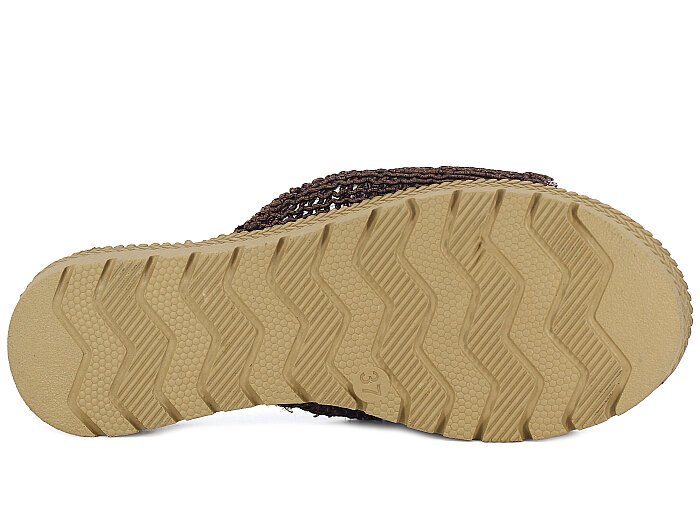 Bruno Zenne 2026 Papyon Dantelli İncili Burnu Açık Günlük Terlik Kahve - 3