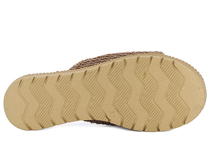 Bruno Zenne 2026 Papyon Dantelli İncili Burnu Açık Günlük Terlik Vizon - 3