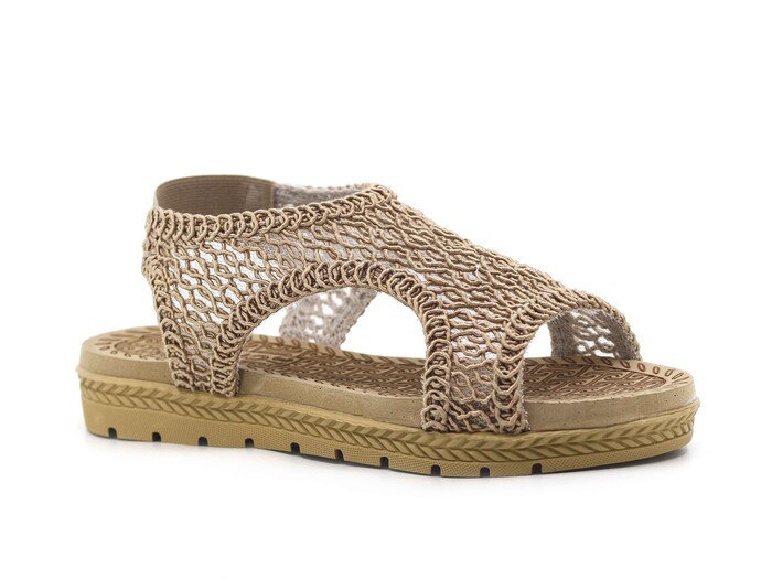 Bruno Zenne Dantelli Sandalet Vizon - Bruno