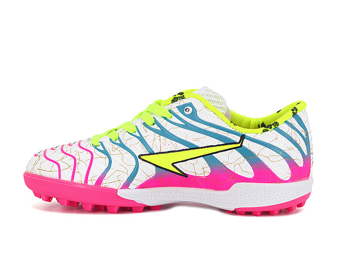 By Soccers Filet 2040 Halı Saha Ayakkabısı Beyaz - Fuşya - By Soccers (1)