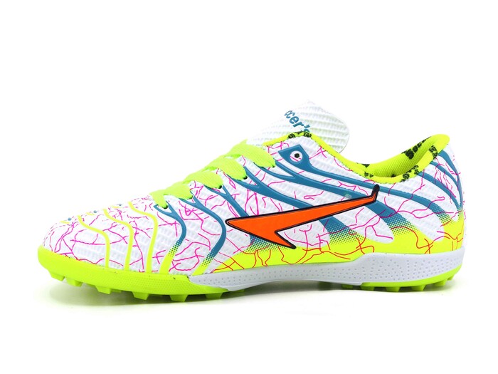 By Soccers Filet 2040 Halı Saha Ayakkabısı Beyaz - Saks Mavi - Sarı - By Soccers (1)