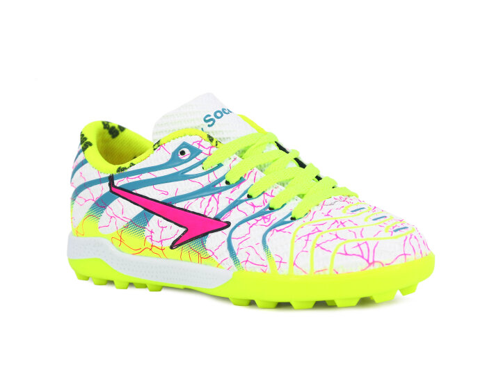 By Soccers Filet 2040 Halı Saha Ayakkabısı Beyaz - Sarı - By Soccers