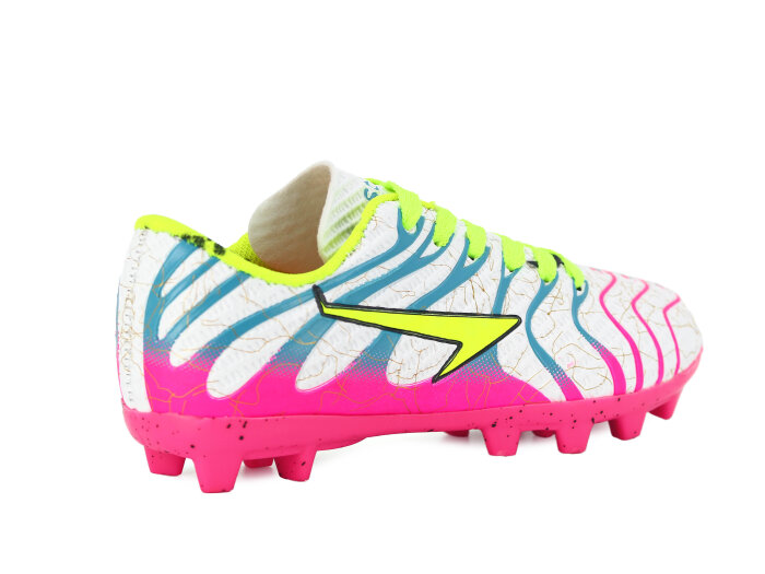 By Soccers Filet 2040 Krampon Ayakkabı Beyaz - Fuşya - 3