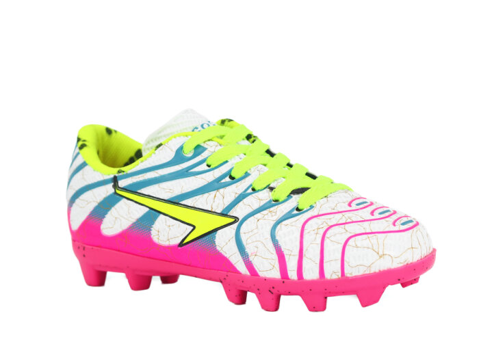 By Soccers Filet 2040 Krampon Ayakkabı Beyaz - Fuşya - 1