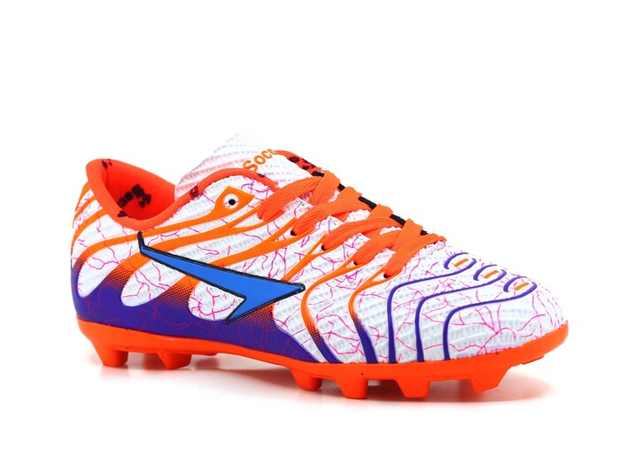 By Soccers Filet 2040 Krampon Ayakkabı Beyaz - Turuncu - Mor 