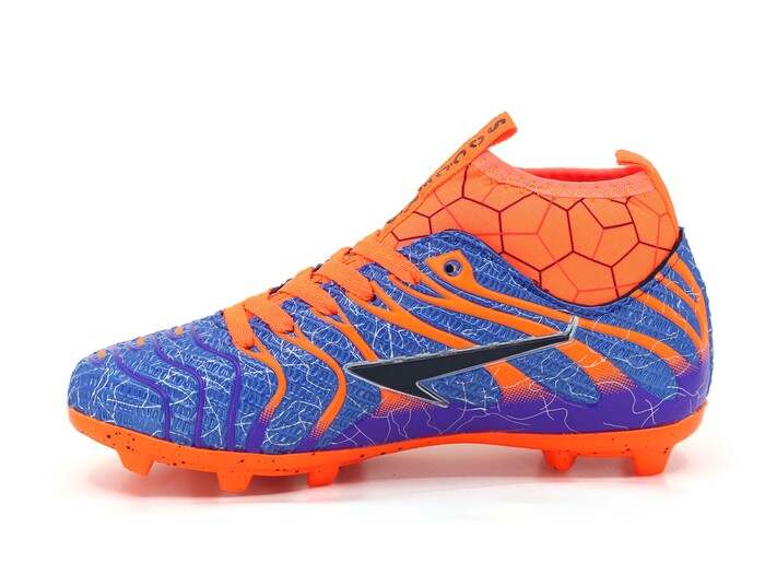 By Soccers Filet 2060 Çoraplı Krampon Ayakkabı Mavi - Turuncu - By Soccers (1)