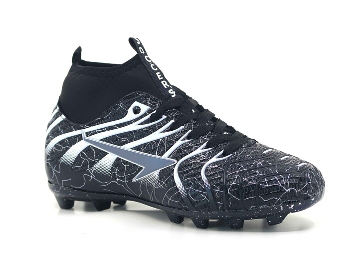 By Soccers Filet 2060 Çoraplı Krampon Ayakkabı Siyah - Beyaz - By Soccers