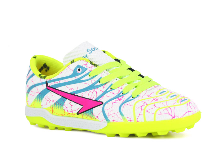 By Soccers Garson 2040 Halı Saha Ayakkabısı Beyaz - Sarı - By Soccers