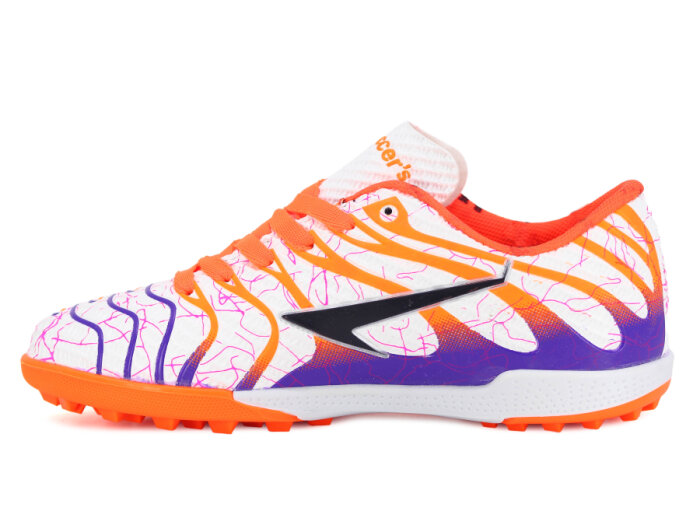 By Soccers Garson 2040 Halı Saha Ayakkabısı Beyaz - Turuncu - 2