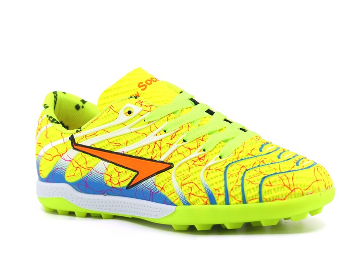 By Soccers Garson 2040 Halı Saha Ayakkabısı Sarı - Saks Mavi - 1