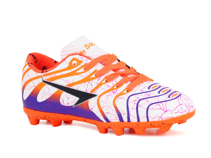 By Soccers Garson 2040 Krampon Ayakkabı Beyaz - Turuncu - By Soccers