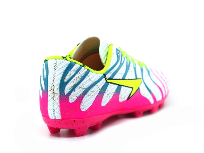 By Soccers Merdane 2040 Krampon Ayakkabı Beyaz - Fuşya - 3