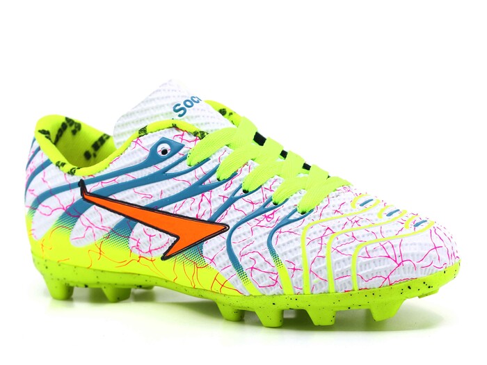 By Soccers Merdane 2040 Krampon Ayakkabı Beyaz - Saks Mavi - Sarı - 1