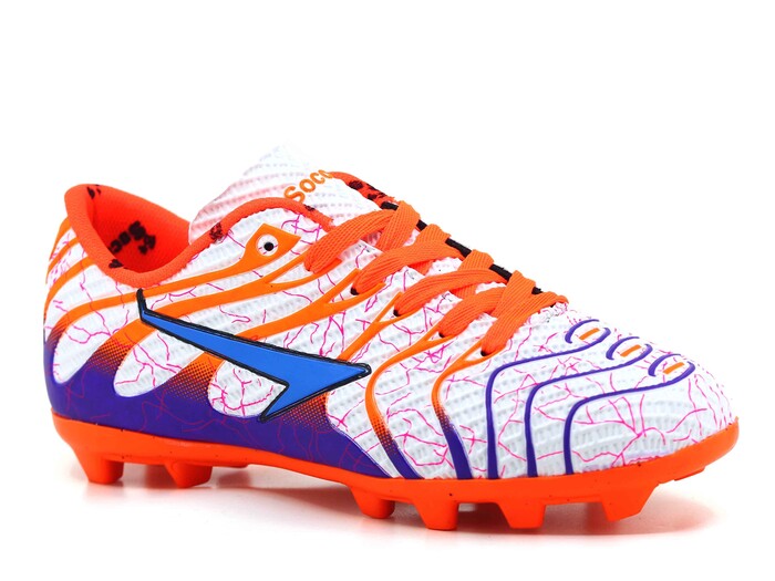 By Soccers Merdane 2040 Krampon Ayakkabı Beyaz - Turuncu - Mor - By Soccers