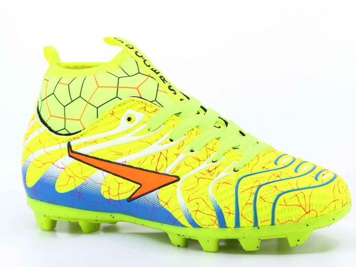 By Soccers Merdane 2060 Çoraplı Krampon Ayakkabı Sarı - Saks Mavi - By Soccers