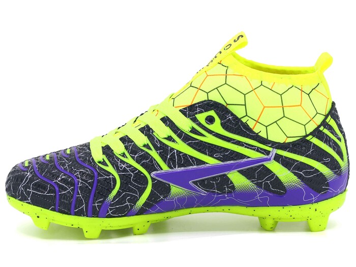 By Soccers Merdane 2060 Çoraplı Krampon Ayakkabı Siyah - Sarı - By Soccers (1)