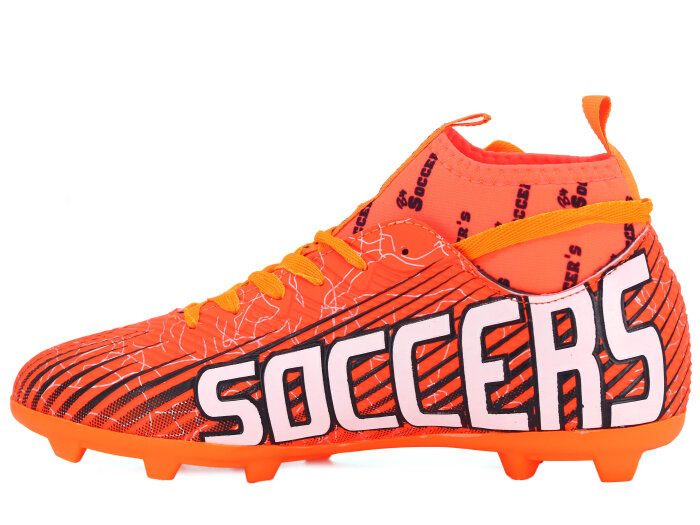 By Soccers Merdane F35 Çoraplı Krampon Ayakkabı Turuncu - Beyaz - By Soccers (1)