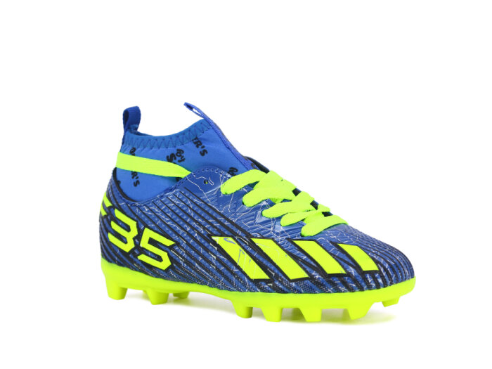 By Soccers Patik F35 Çoraplı Krampon Ayakkabı Mavi - Sarı - 1