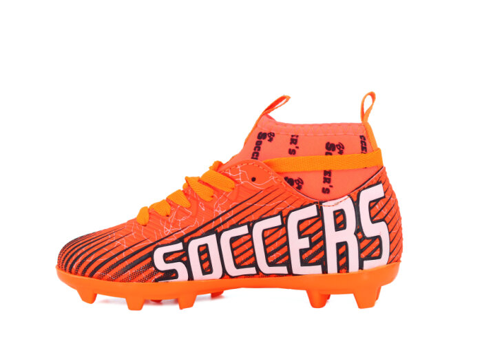 By Soccers Patik F35 Çoraplı Krampon Ayakkabı Turuncu - Beyaz - 2