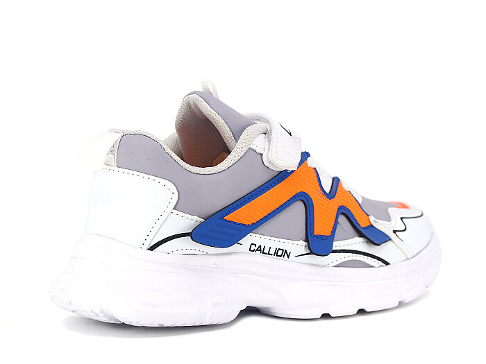 Callion Filet 1126 Cilt Spor Ayakkabı Buz - Beyaz - Turuncu - 3