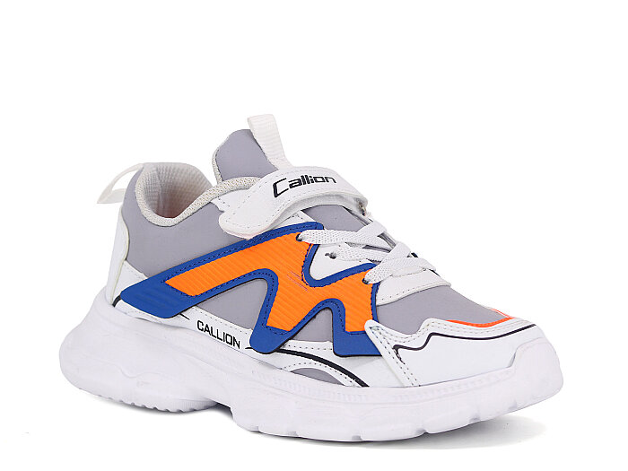Callion Filet 1126 Cilt Spor Ayakkabı Buz - Beyaz - Turuncu - 1