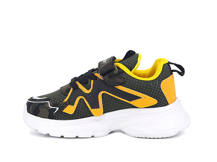 Callion Patik 1126 Cilt Spor Ayakkabı Haki - Sarı - 2