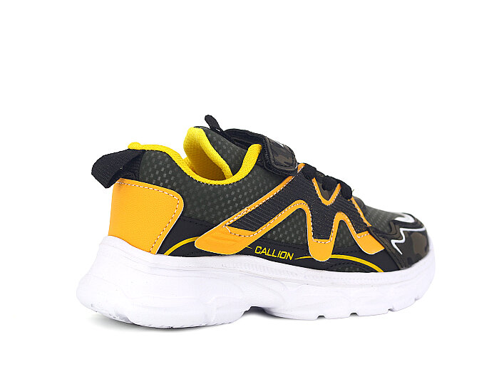 Callion Patik 1126 Cilt Spor Ayakkabı Haki - Sarı - 3