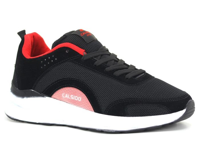 Calsido Merdane 5068 Anorak Spor Ayakkabı Siyah - Kırmızı