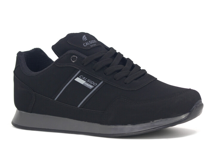 Calsido Merdane 5070 Cilt Spor Ayakkabı Siyah Nubuk - Füme 