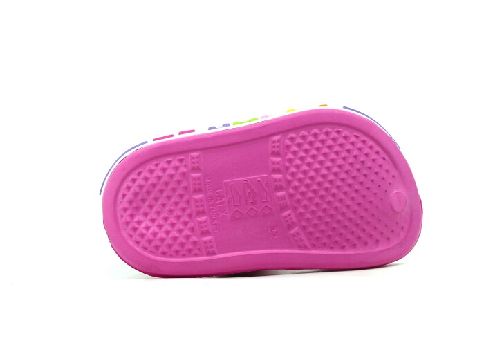 Calx Bebe EB9020 Yanı Şeritli Cross Terlik Fuşya - 3