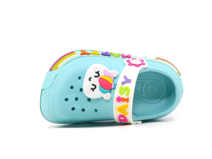 Calx Bebe EB9020 Yanı Şeritli Cross Terlik Mint Mavi - 2