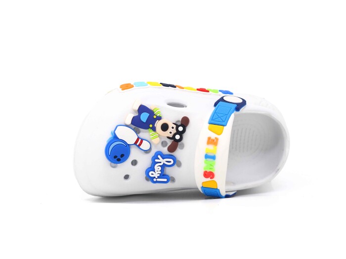 Calx Bebe EB9046 Resimli Erkek Eva Cross Terlik Beyaz - Calx (1)