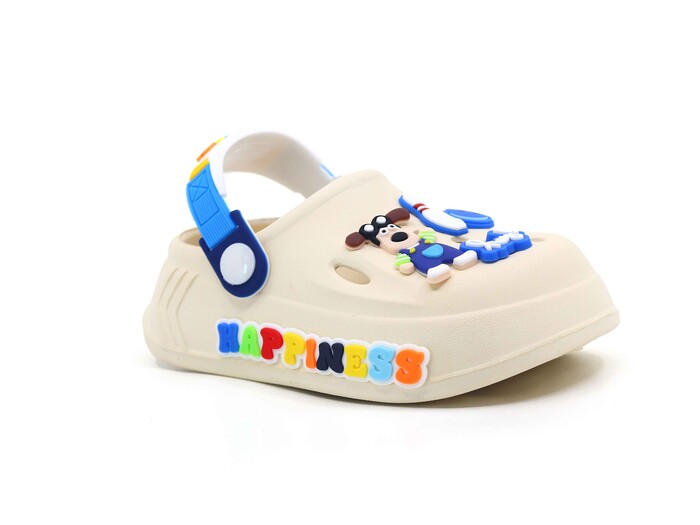 Calx Bebe EB9046 Resimli Erkek Eva Cross Terlik Blond - Thumbnail
