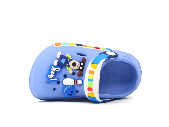 Calx Bebe EB9046 Resimli Erkek Eva Cross Terlik Mavi - Calx (1)