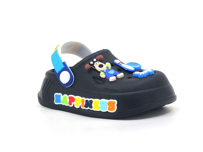 Calx Bebe EB9046 Resimli Erkek Eva Cross Terlik Siyah - Calx