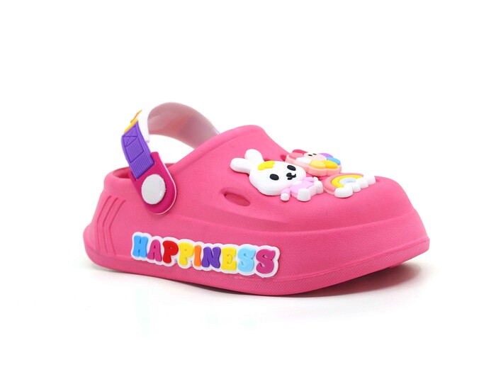 Calx Bebe EB9047 Resimli Eva Cross Terlik Kavun - Calx