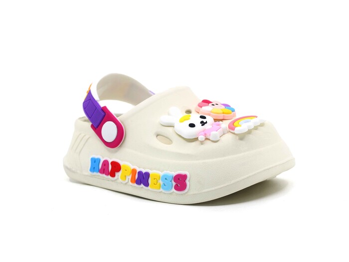 Calx Bebe EB9047 Resimli Eva Cross Terlik Krem
