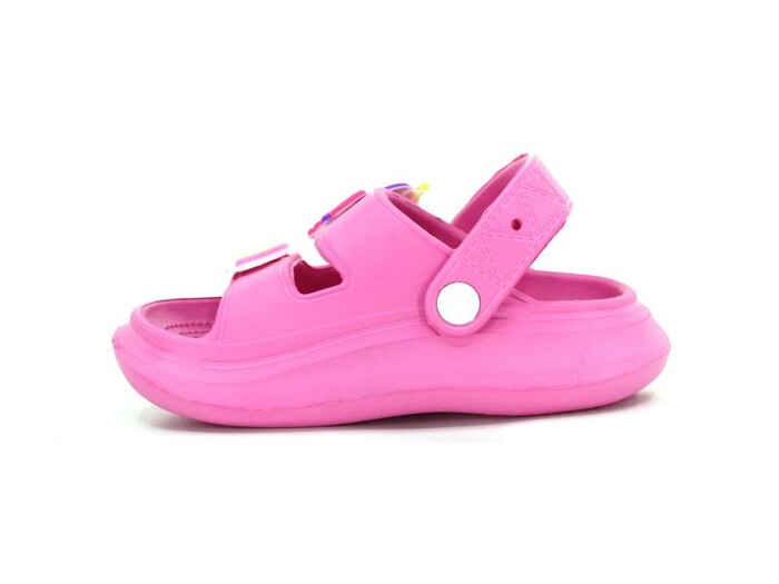 Calx Patik EB9060 Çift Bantlı Eva Döngülü Terlik Fuşya - Calx (1)