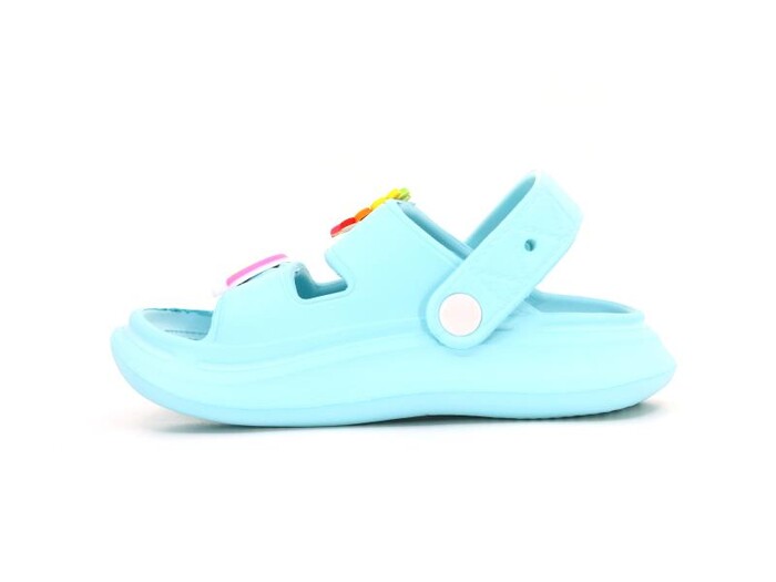 Calx Patik EB9060 Çift Bantlı Eva Döngülü Terlik Mint Mavi - 2