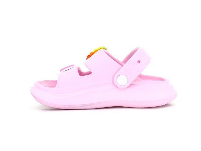 Calx Patik EB9060 Çift Bantlı Eva Döngülü Terlik Pembe - Calx (1)