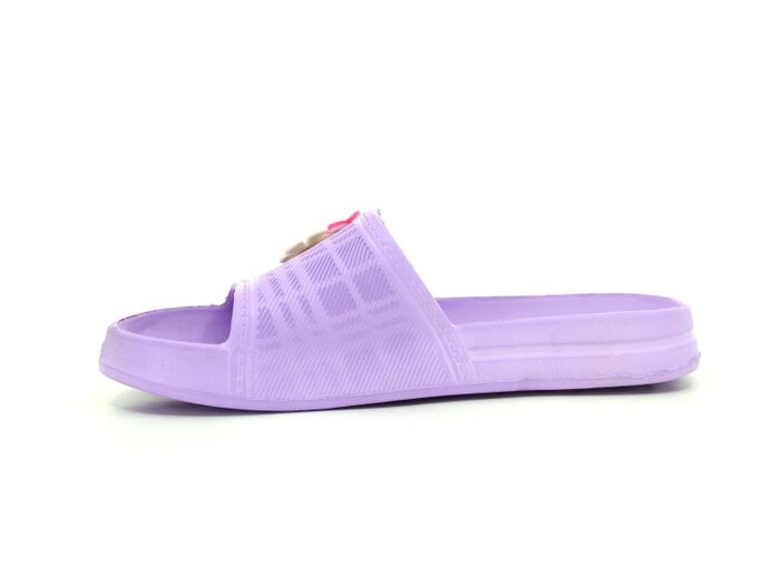 Calx Filet EF6510 Çiçekli Eva Terlik Mor - 2
