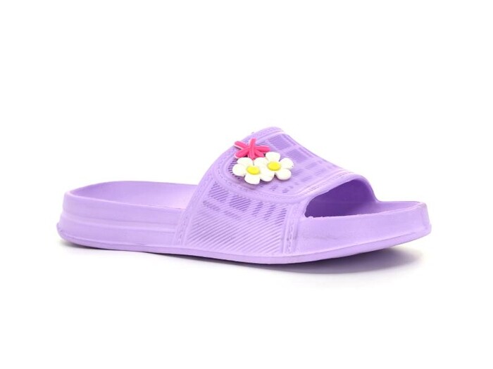 Calx Filet EF6510 Çiçekli Eva Terlik Mor - 4
