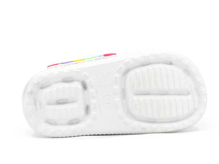 Calx Filet EF6950 Taşlı Etiketli Eva Cross Terlik Beyaz