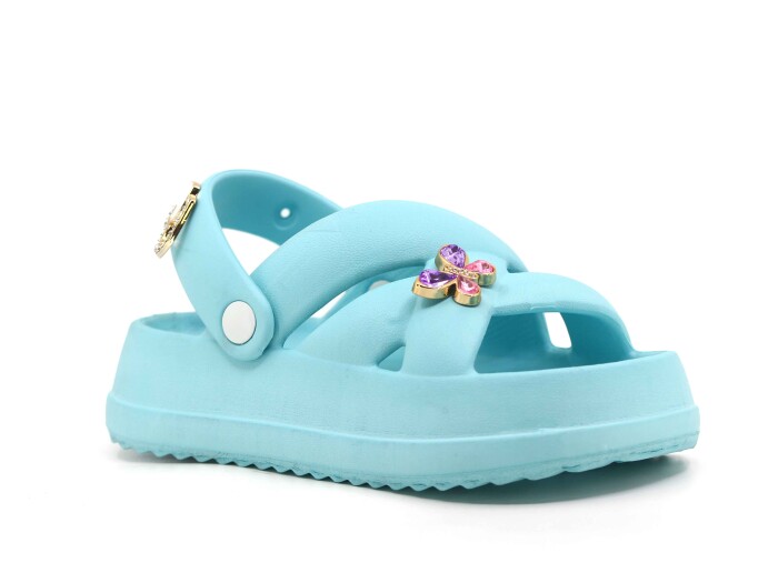 Calx Filet EF6980 Eva Sandalet Mint Mavi - Calx