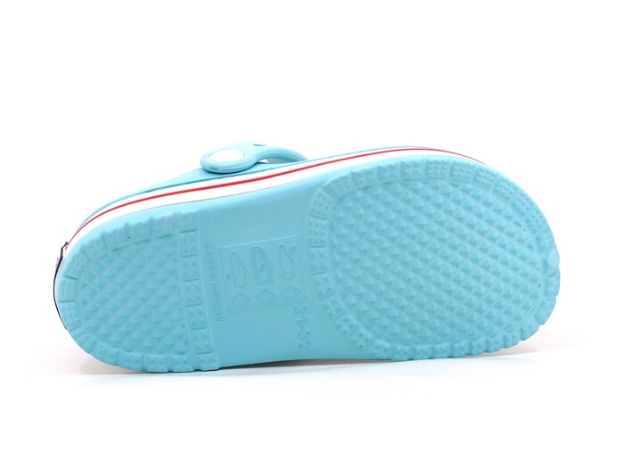 Calx Filet EF7010 Yanı Şeritli Enjeksiyon Eva Cross Terlik Mint Mavi - Thumbnail
