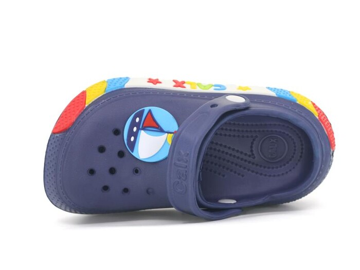 Calx Filet EF7020 Yanı Şeritli Enj. Eva Cross Terlik Lacivert - Calx (1)