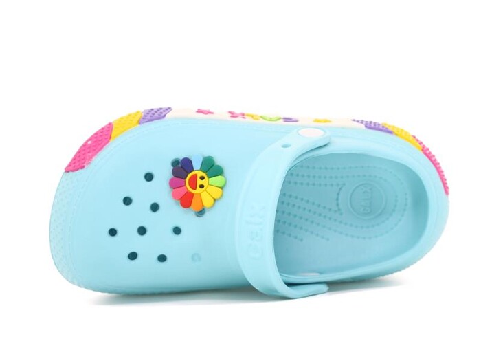 Calx Filet EF7030 Sabo Yanı Şeritli Enj. Eva Cross Terlik Mint Mavi - Calx (1)