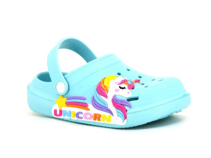 Calx Filet EF7065 Resim Eva Cross Terlik Mint Mavi - Calx