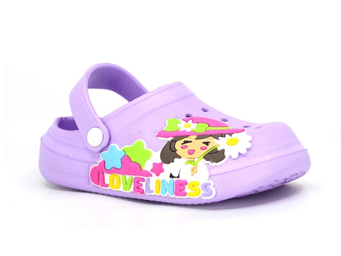 Calx Filet EF7080 Eva Cross Terlik Mor - Calx